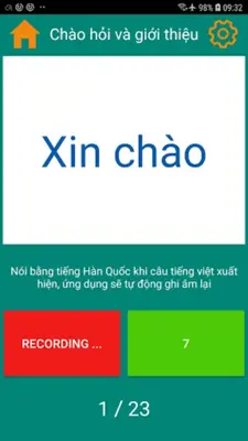 Tiếng Hàn Quốc android App screenshot 3