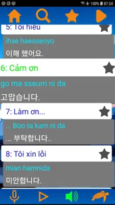 Tiếng Hàn Quốc android App screenshot 4